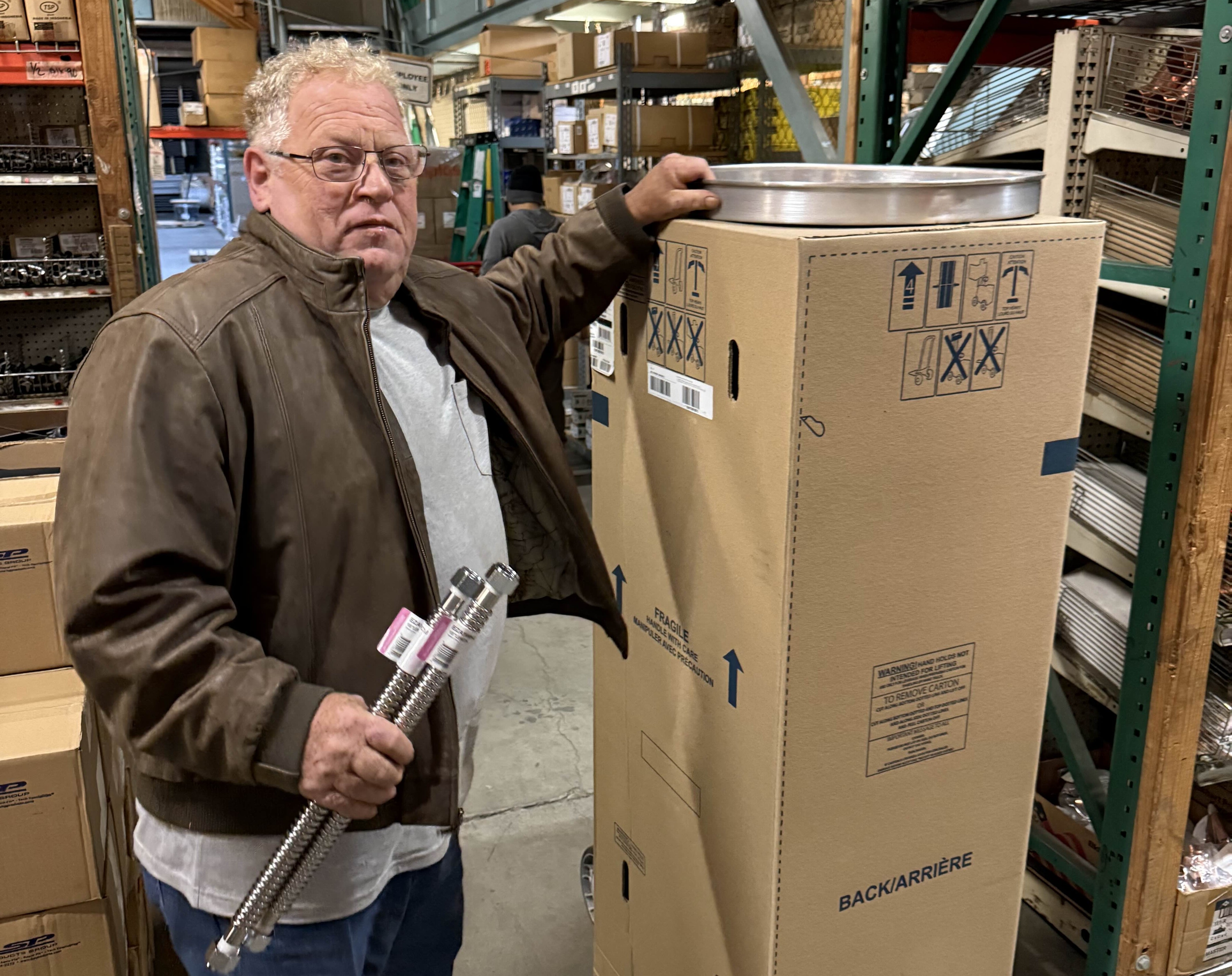 Dave with a new water heater